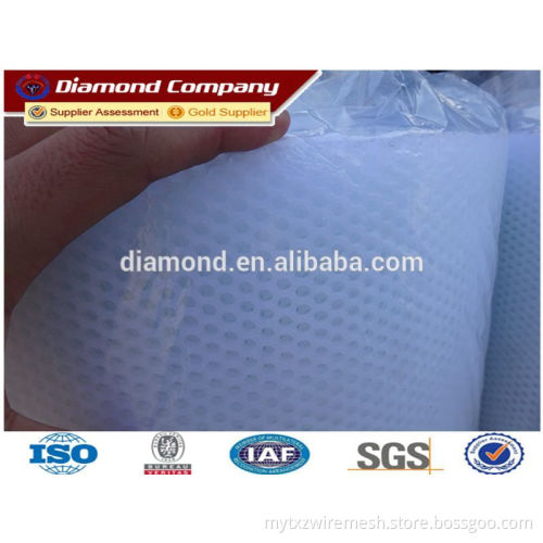 White plastic small hole chicken wire fence